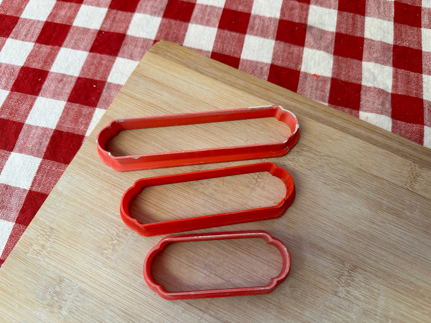 NEW Plaque Cutter longer Designs, handle template - Plastic 3D Printed, set or each