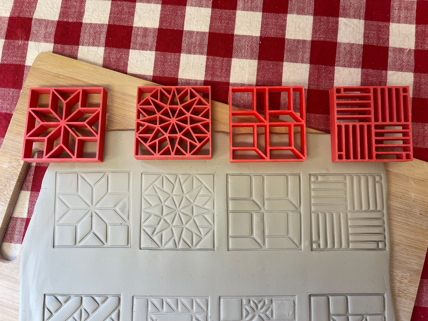 Quilt Pattern Stamp Series - 8 designs, each or set, June 2024 Mystery Box Supplemental set