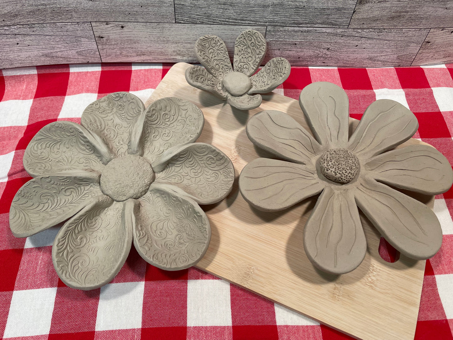 Single Flower Petal Clay Cutter - rounded design, set or each, multiple sizes