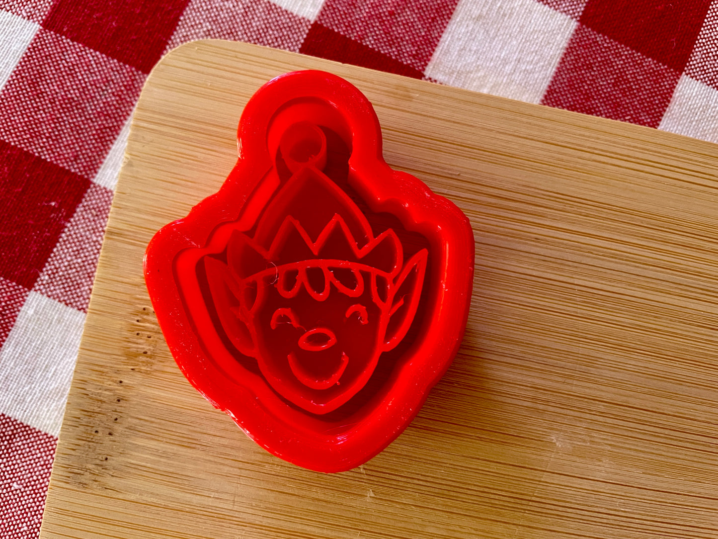 Elf - Stamp with Optional Cookie Cutter - July 2025 - Christmas in July Themed Mystery Box, multiple sizes available