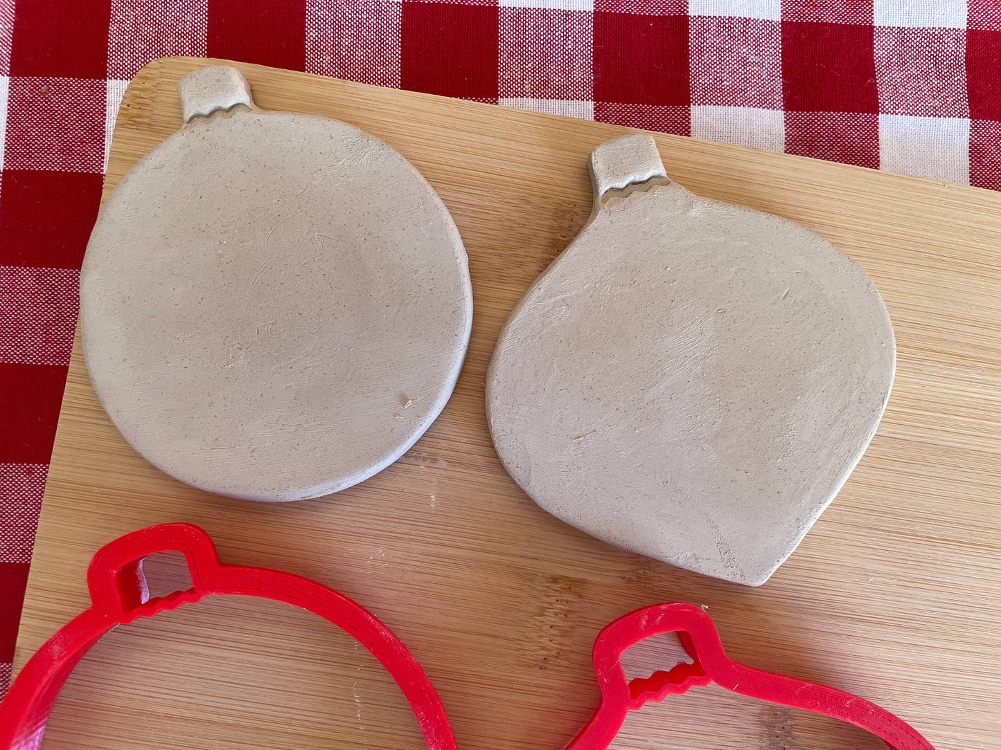 Ornament Stamp & Clay Cutter (cut and imprint all in one) - July 2025 - Christmas in July Themed Mystery Box - multiple sizes