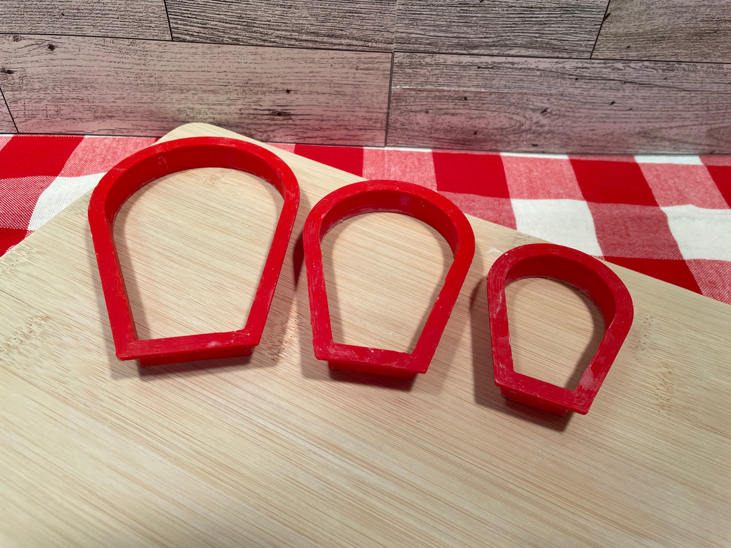 Single Flower Petal Clay Cutter - rounded design, set or each, multiple sizes