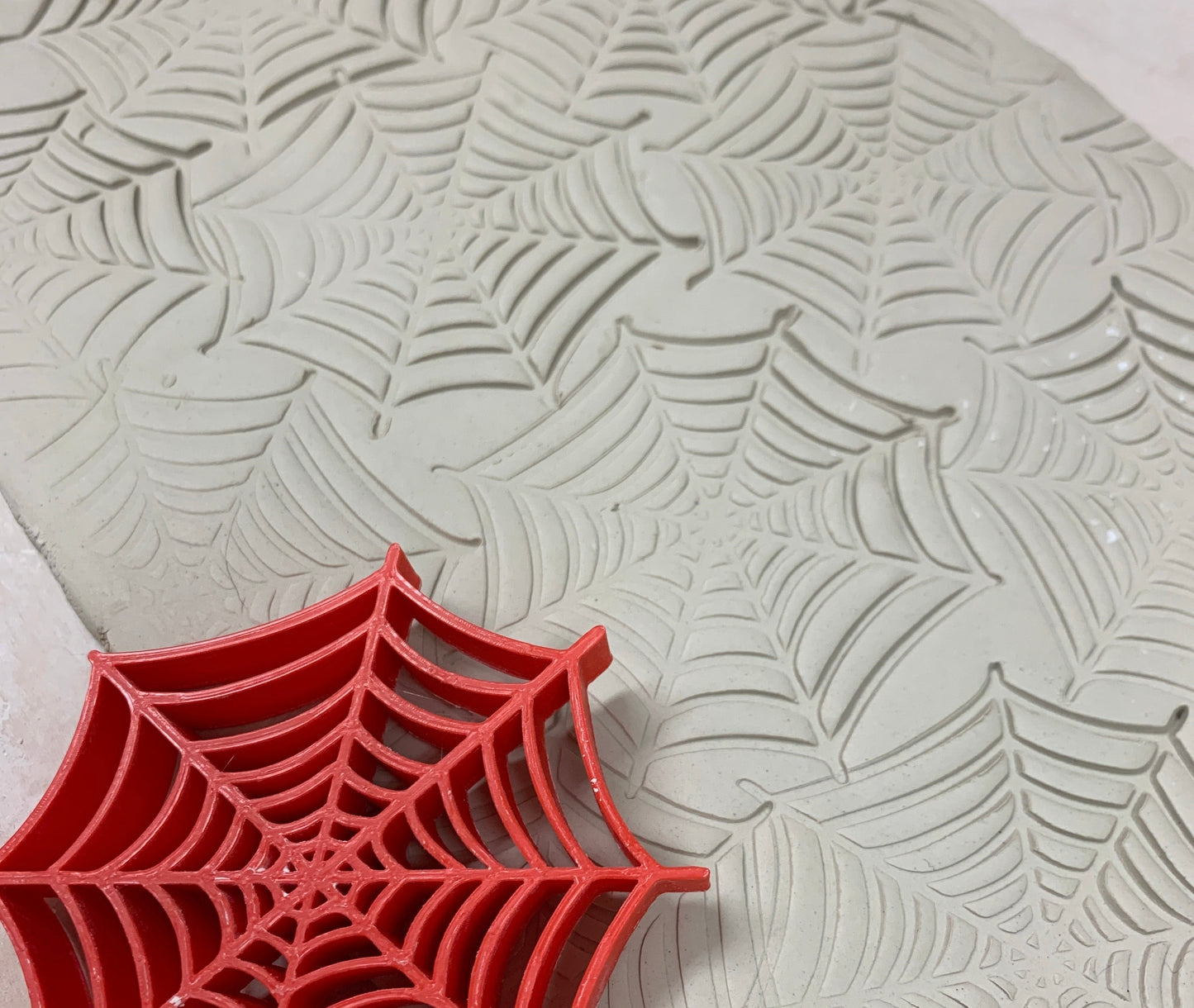 Pottery Stamp, Halloween Spider or Web design - multiple sizes