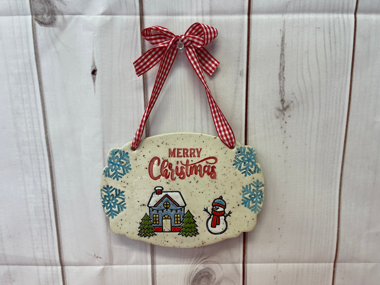 Christmas formal "Merry Christmas" word stamp - plastic 3D printed, multiple sizes