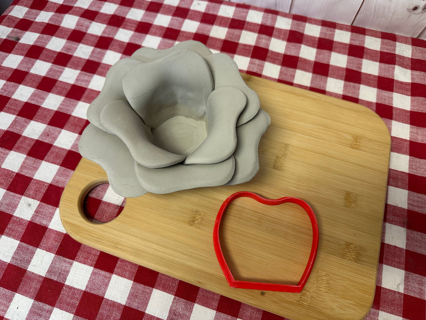 Single Flower Petal Clay Cutter - wide petal design, set or each, multiple sizes