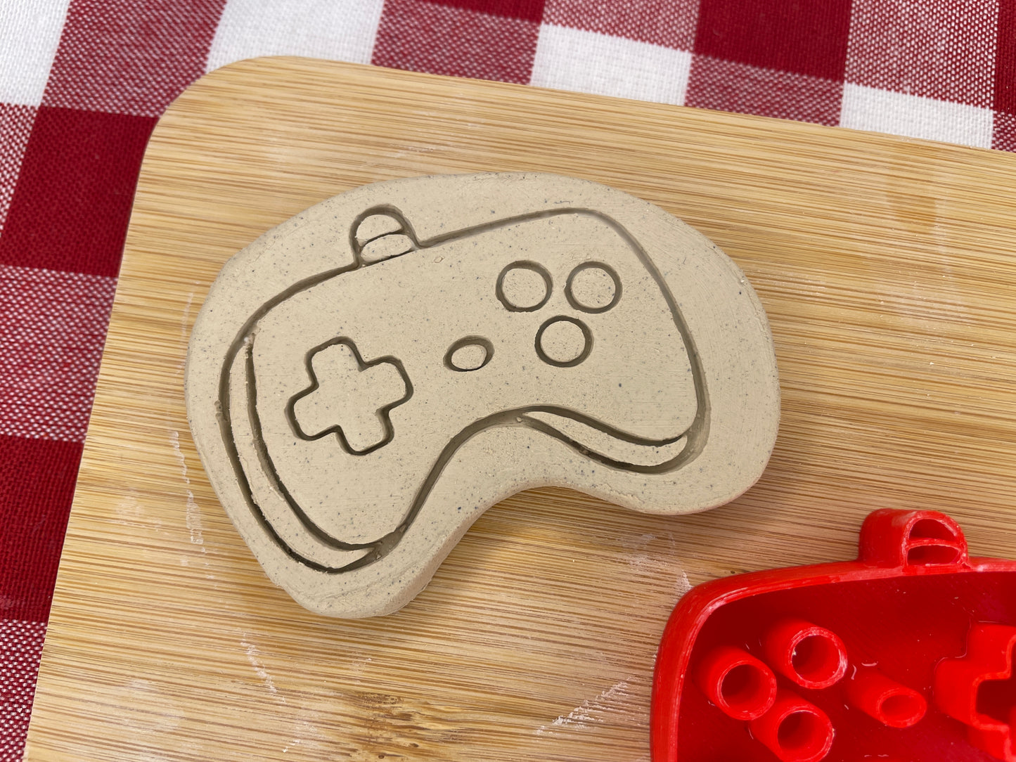 Video Game Controller Pottery Stamp - Teenagers themed January 2025 Mystery Box, multiple sizes available