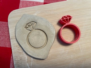 Ring Pottery Stamp, From the February 2024 mystery box -  plastic 3D printed, multiple sizes available