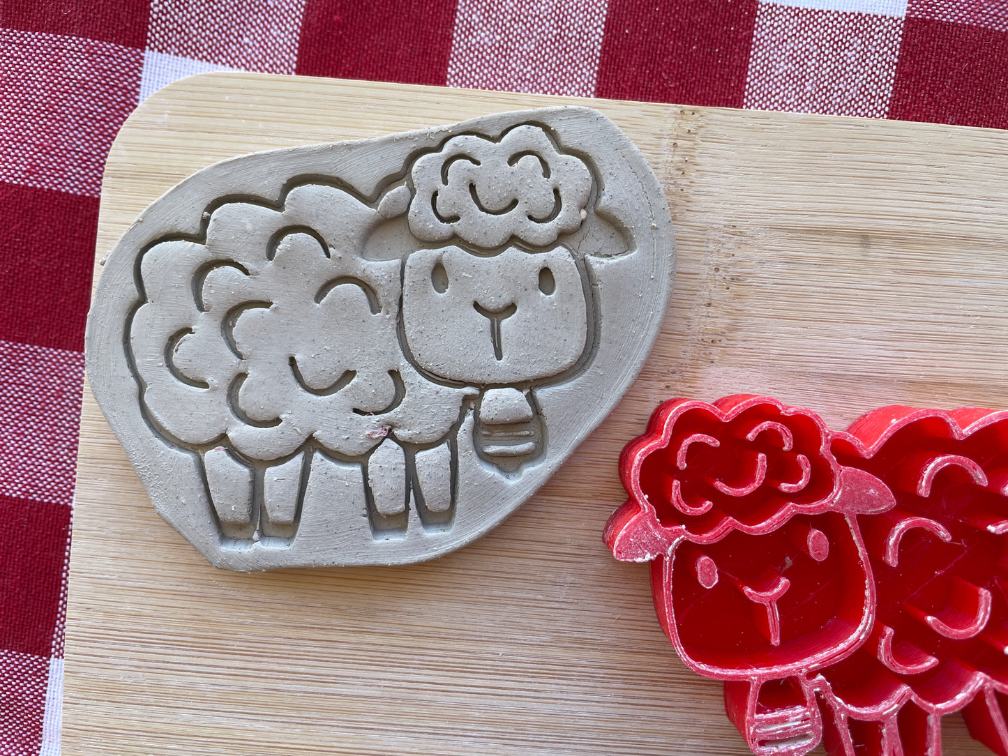 Lamb Pottery Stamp - Spring themed February 2025 Mystery Box, multiple sizes available