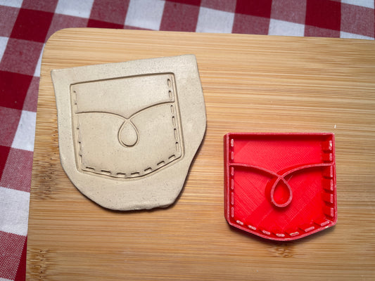 Jean Pocket Pottery Stamp - September 2025 - Country Western Themed Mystery Box, multiple sizes available