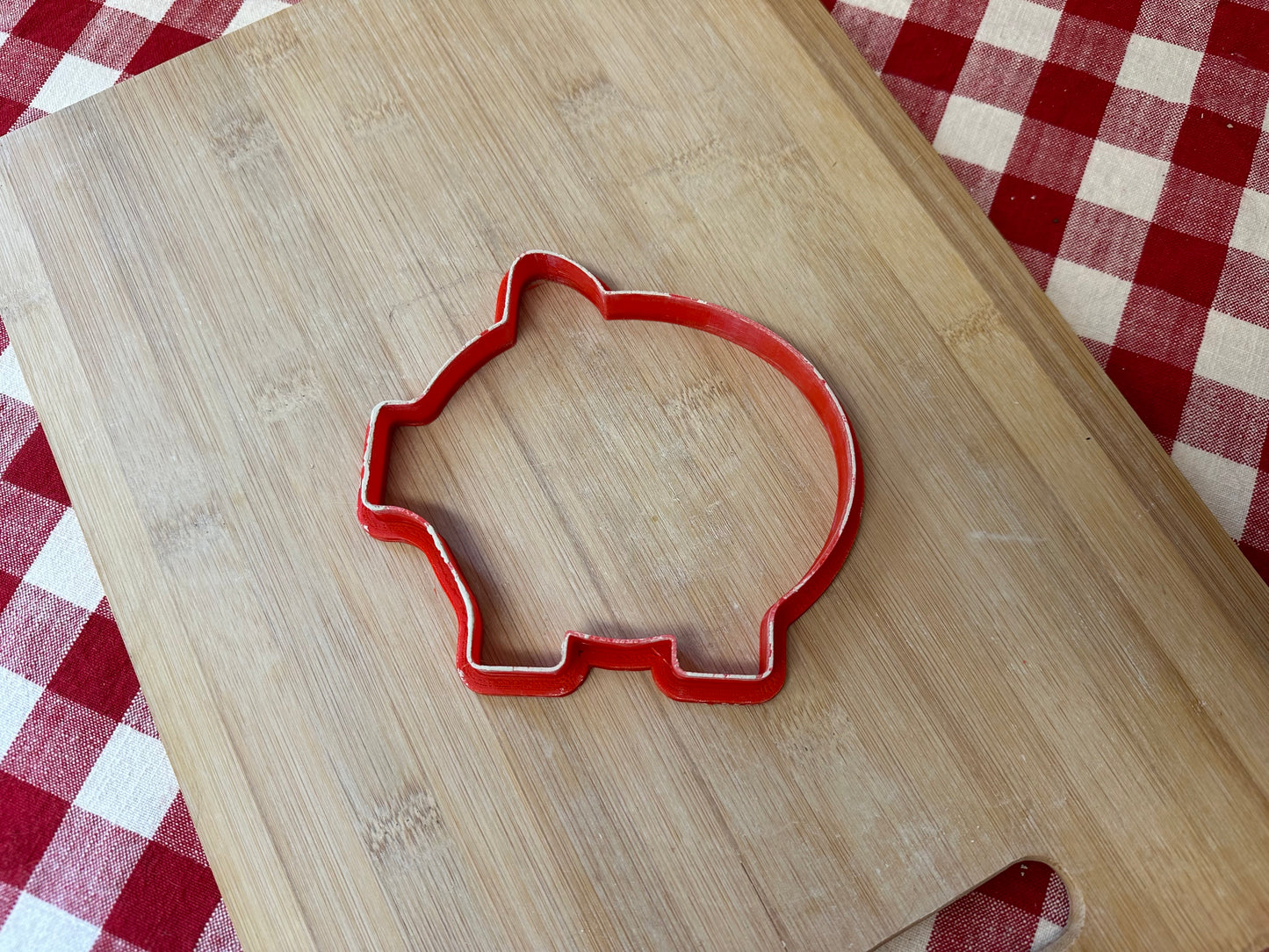 Pig, Piggy shaped Clay Cutter - Plastic 3D printed, pottery tool, choose size