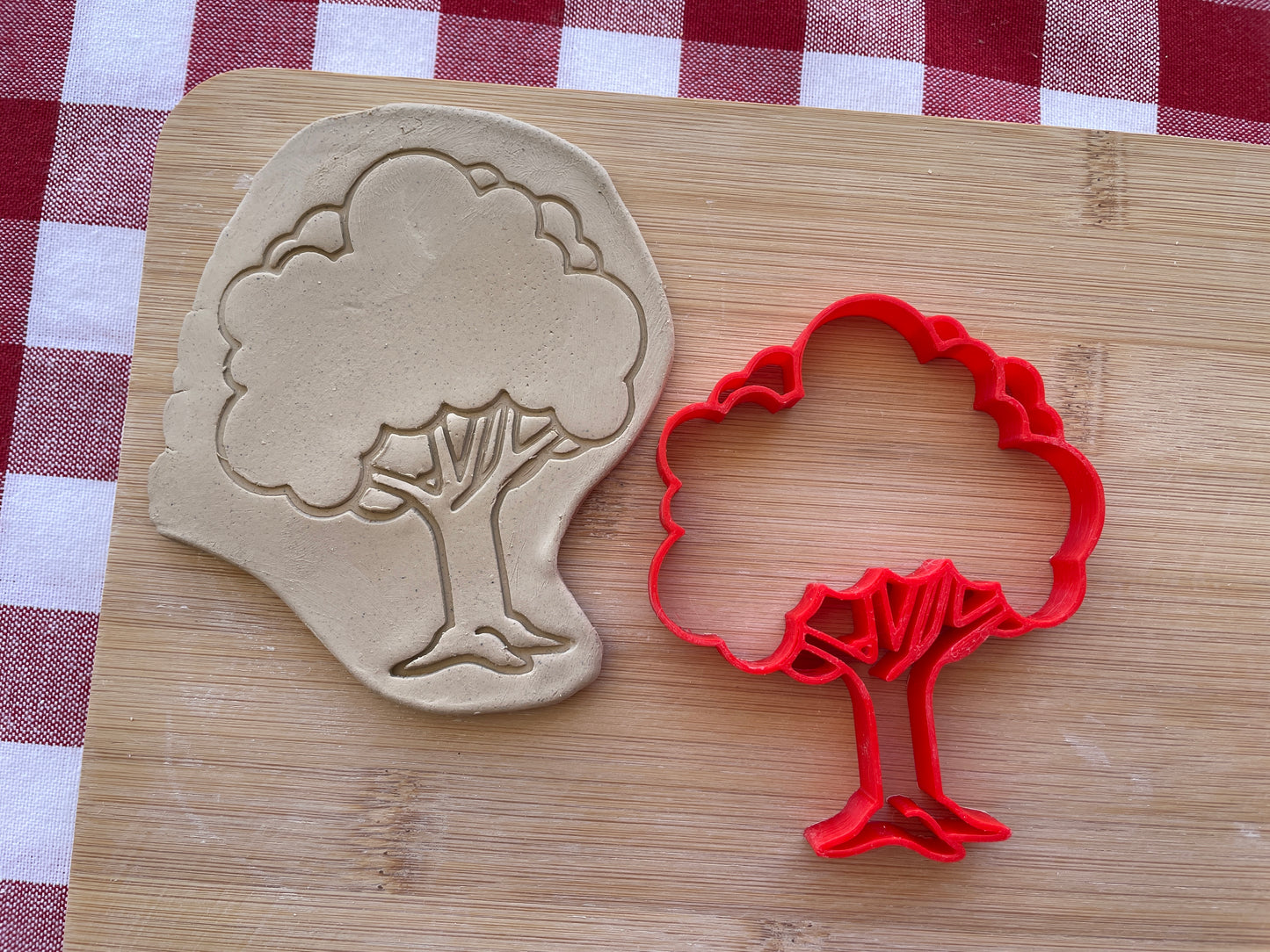 Tree Pottery Stamp - Earth themed March 2025 Mystery Box, multiple sizes available