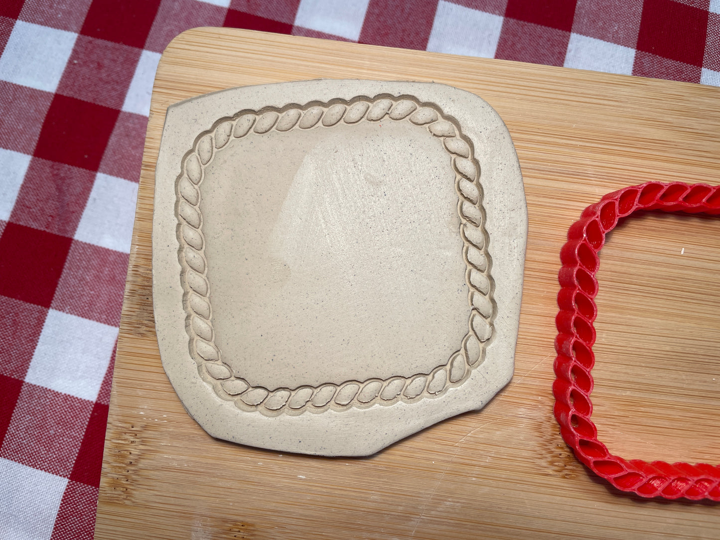 Rope Frame Pottery Stamp - September 2025 - Country Western Themed Mystery Box, multiple sizes available