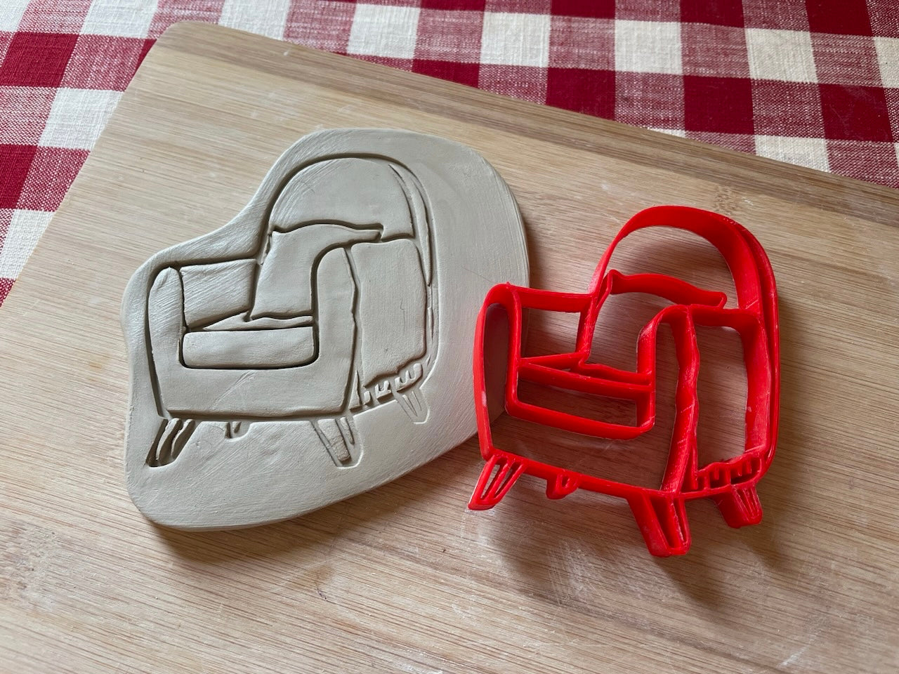 Chair Pottery Stamp - August 2023 mystery box, multiple sizes available