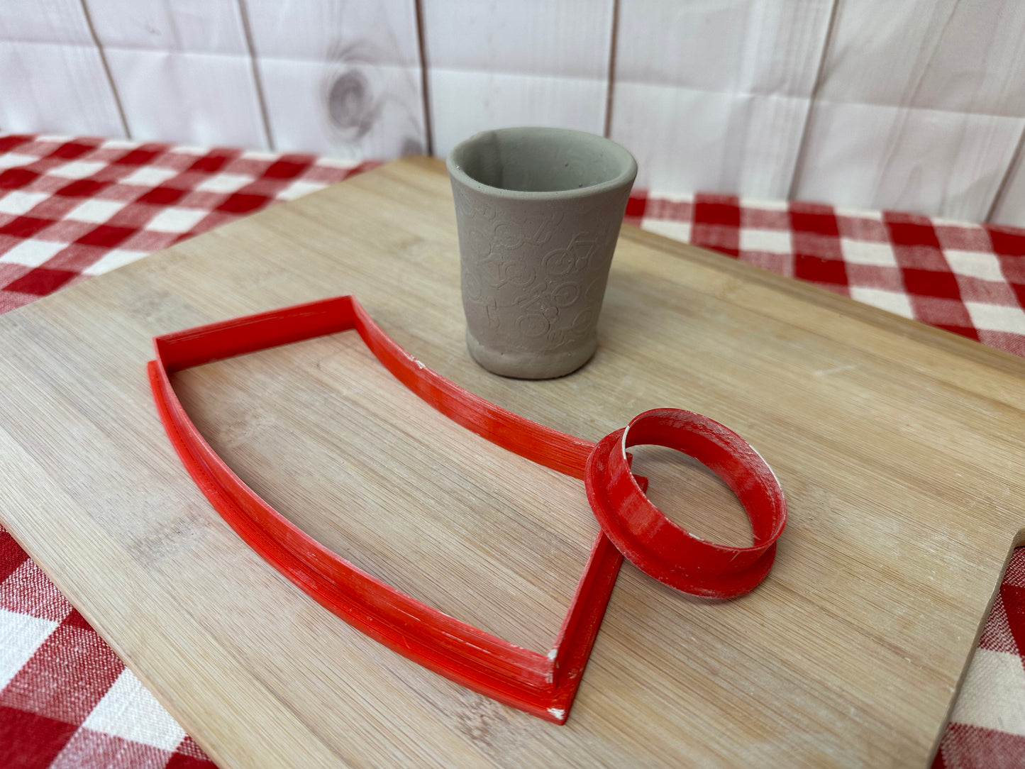 Shot Glass Template Clay Cutter - 1.75" Base, 2 sizes, plastic 3D printed