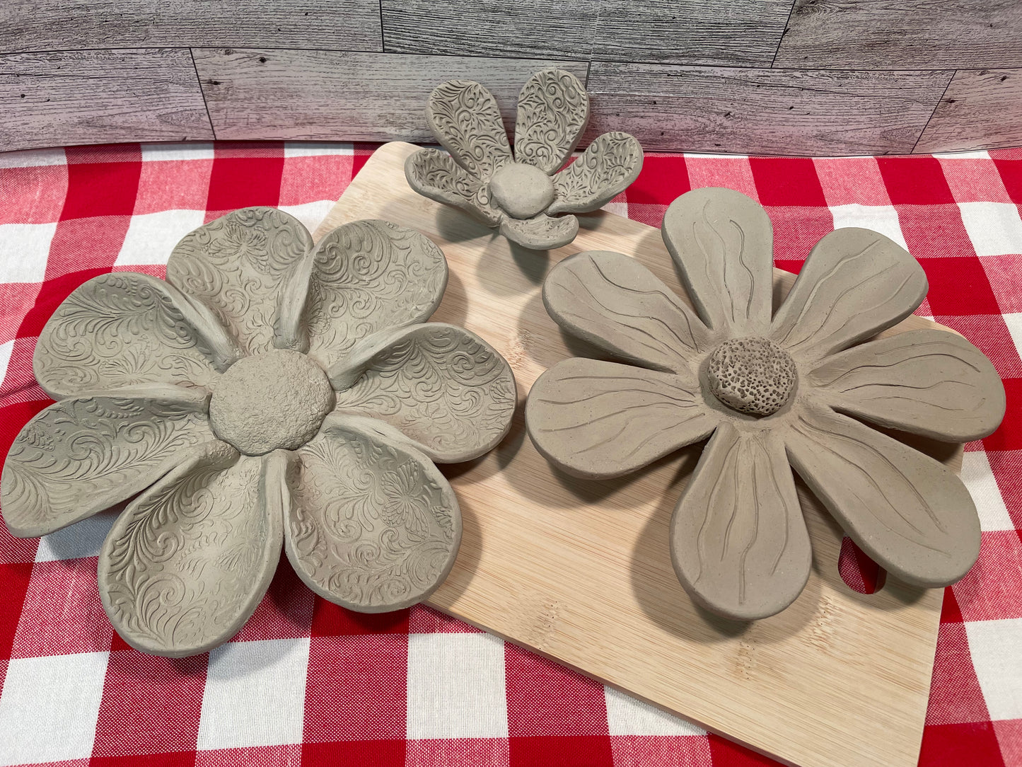 Single Flower Petal Clay Cutter - rounded design, set or each, multiple sizes