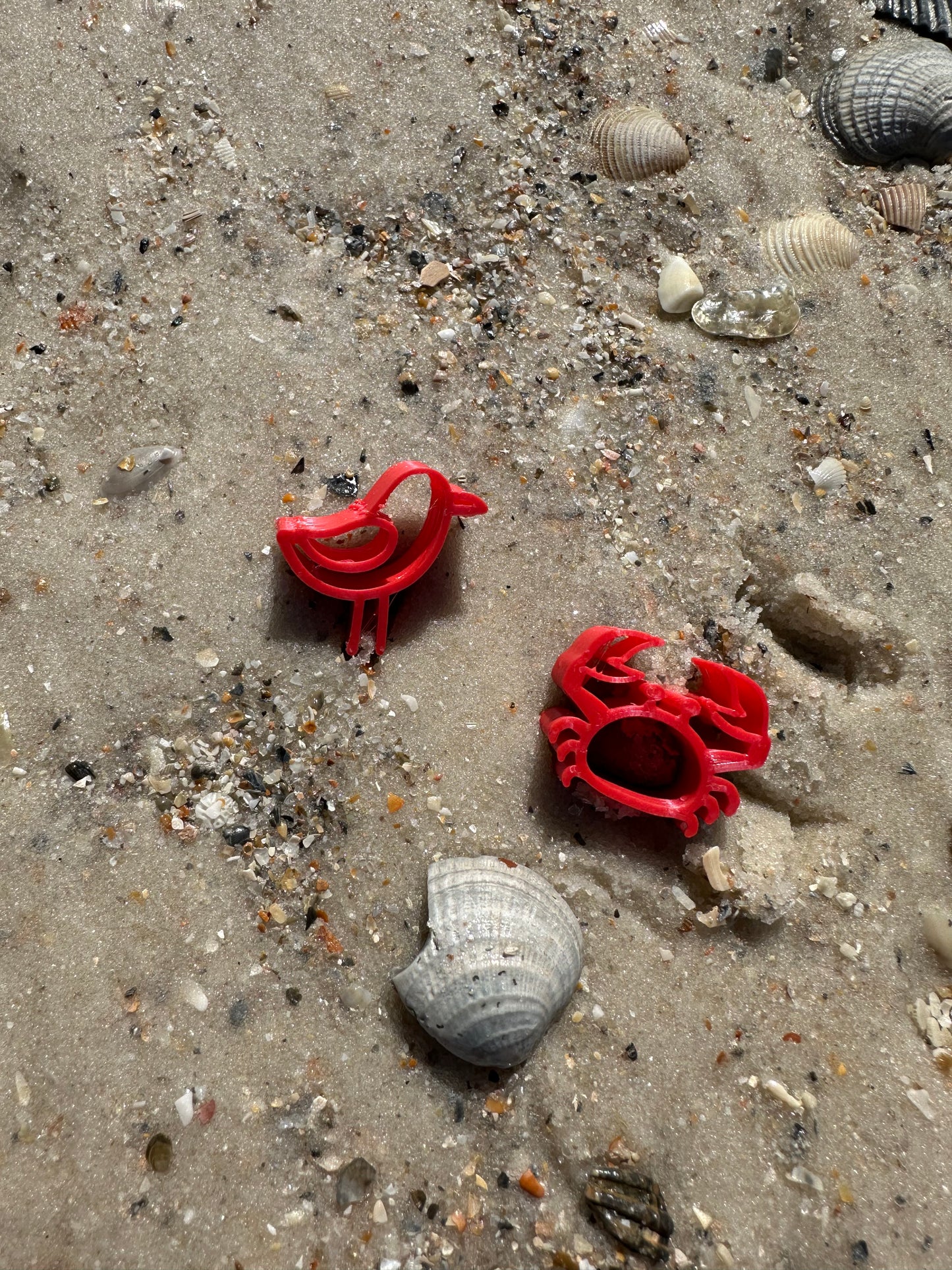 Crab Mini Pottery Stamp - Alabama Clay Conference, plastic 3D printed, multiple sizes