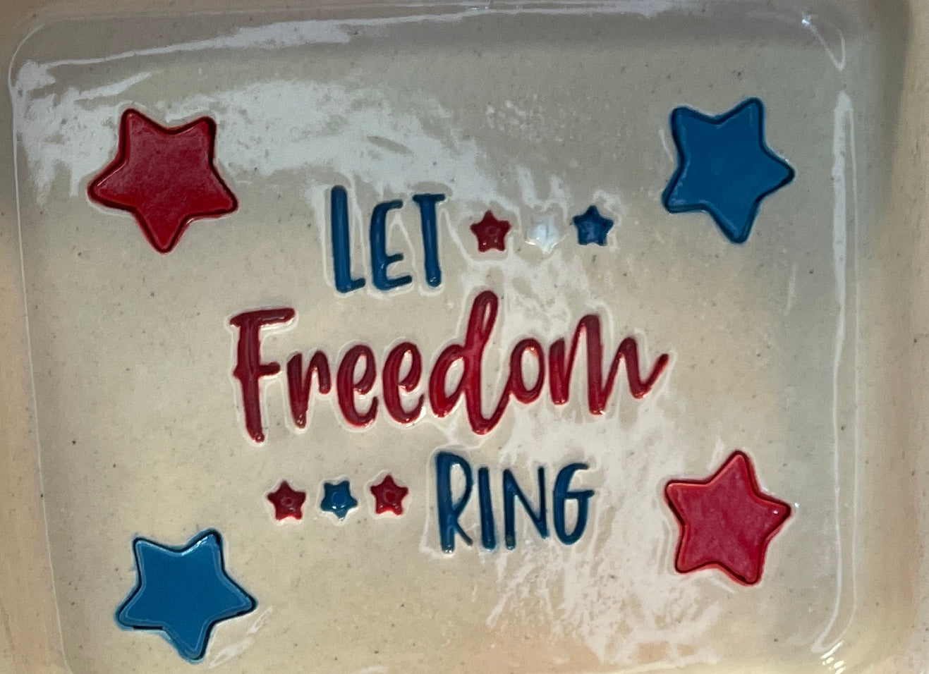 "Let Freedom Ring" Word Stamp - Plastic 3D printed, multiple sizes available
