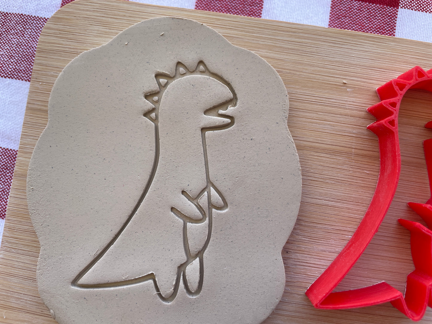 Dinosaur Pottery Stamp - Earth themed March 2025 Mystery Box, multiple sizes available