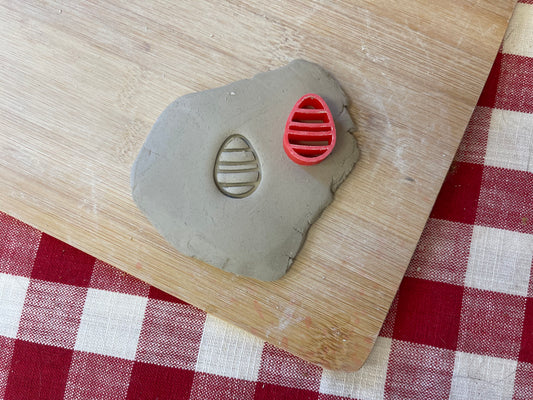 Easter Egg Mini Pottery Stamp - March 2022 Stamp of the Month, multiple sizes