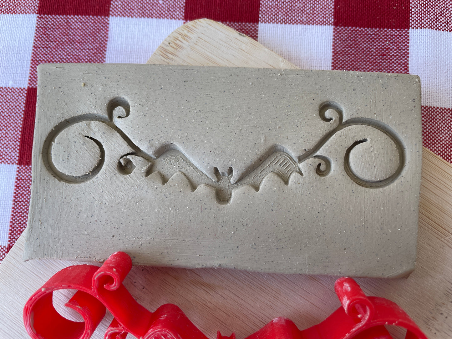 Bat Flourish stamp - August 2024 mystery box Halloween themed, multiple sizes available