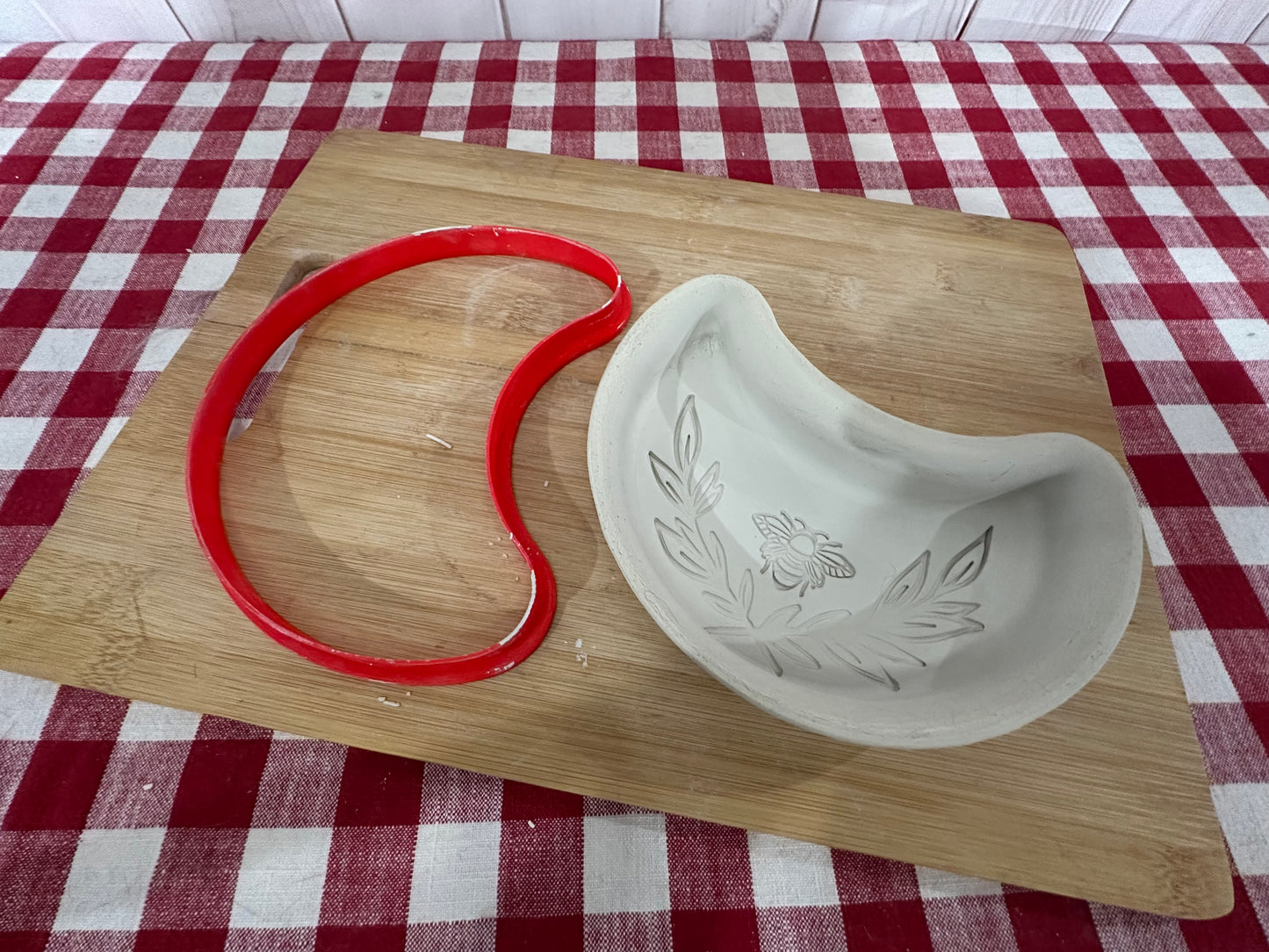 Moon, Clay Cutter - New design to match GR Pottery Wallie, Plastic 3D printed, pottery tool, choose size