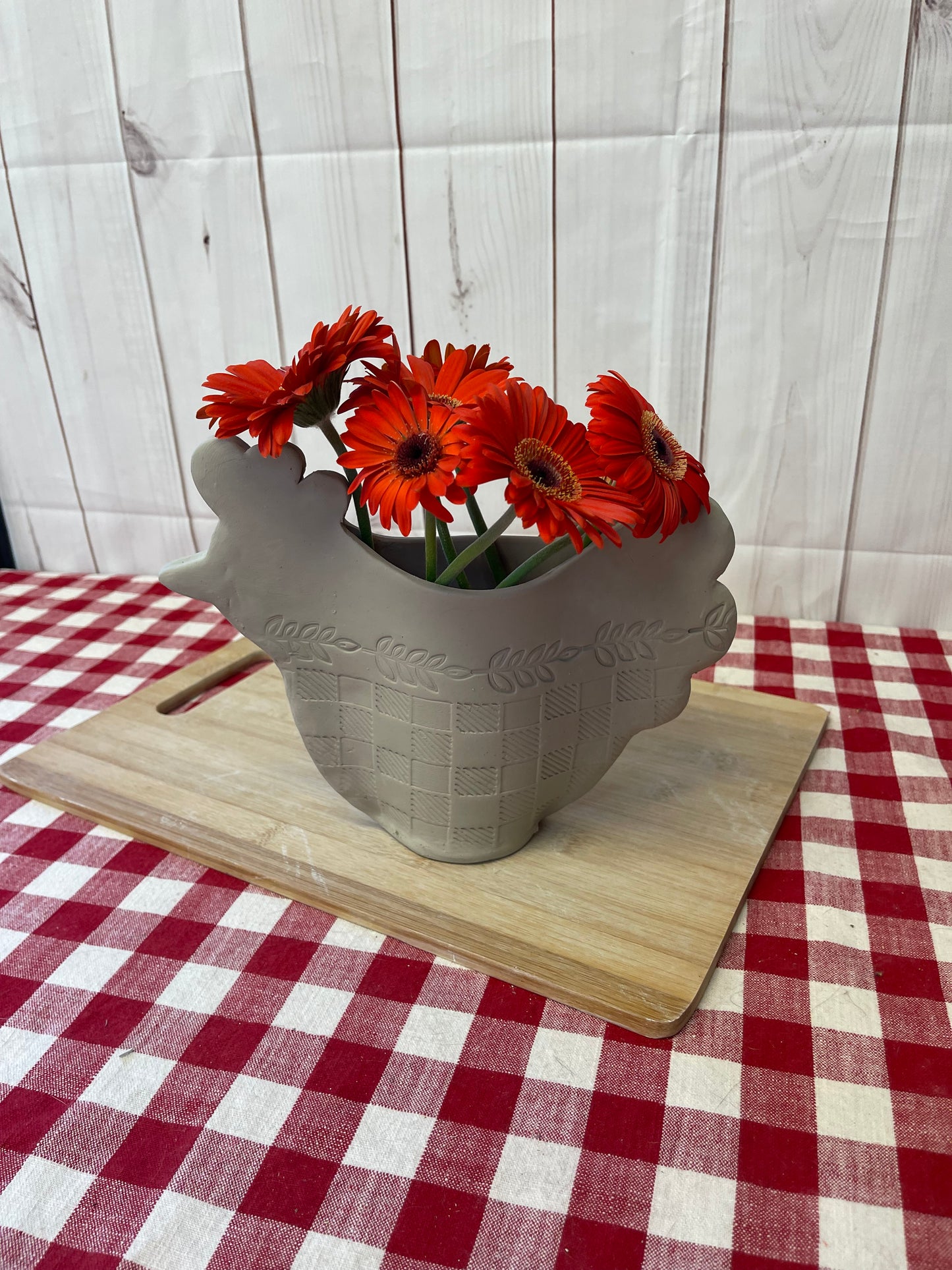 Chicken shaped Clay Cutter - Plastic 3D printed, pottery tool, choose size