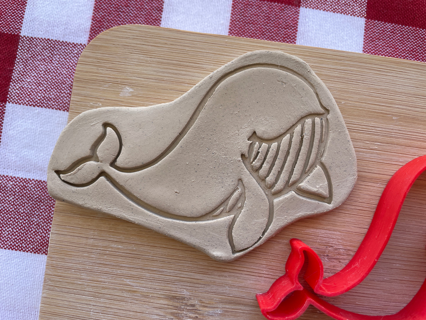 Whale Pottery Stamp - Earth themed March 2025 Mystery Box, multiple sizes available