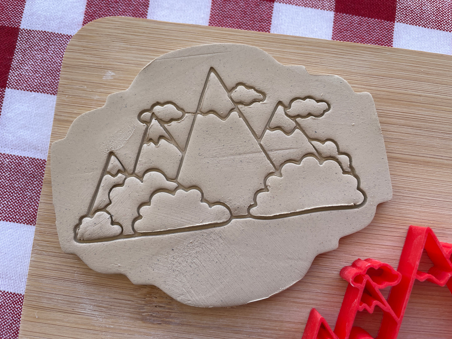 Mountain Pottery Stamp - Earth themed March 2025 Mystery Box, multiple sizes available
