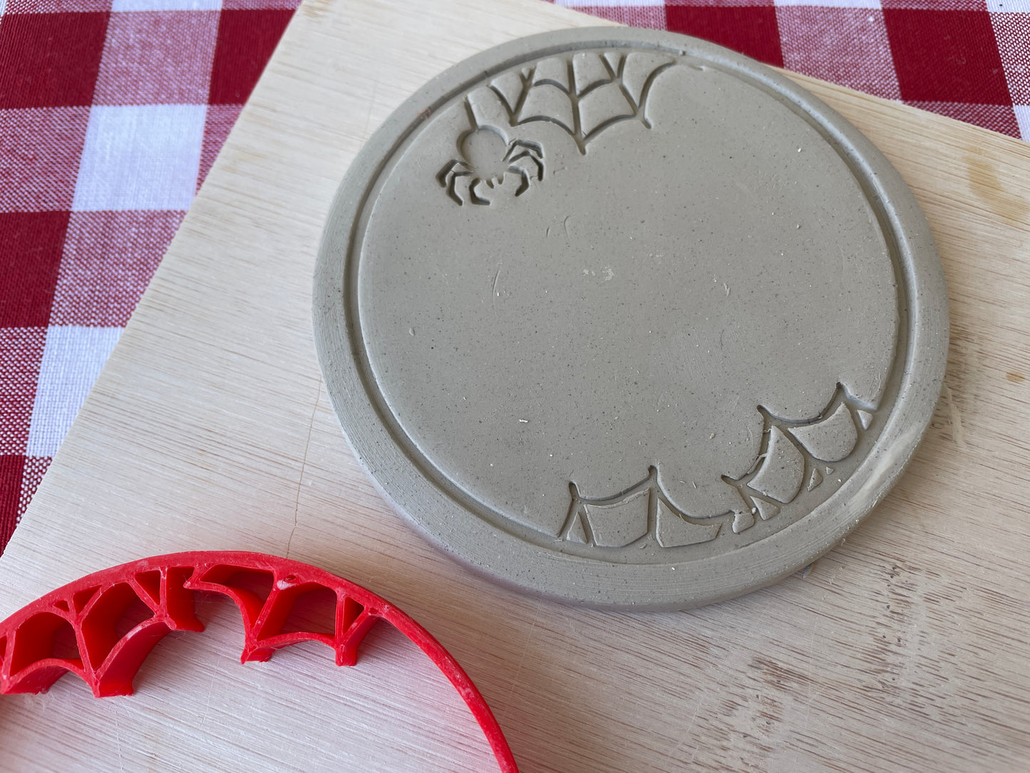 Spider Web Circle stamp - August 2024 mystery box Halloween, multiple sizes available