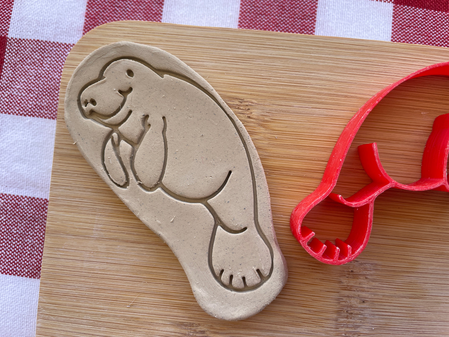 Manatee Pottery Stamp - Earth themed March 2025 Mystery Box, multiple sizes available