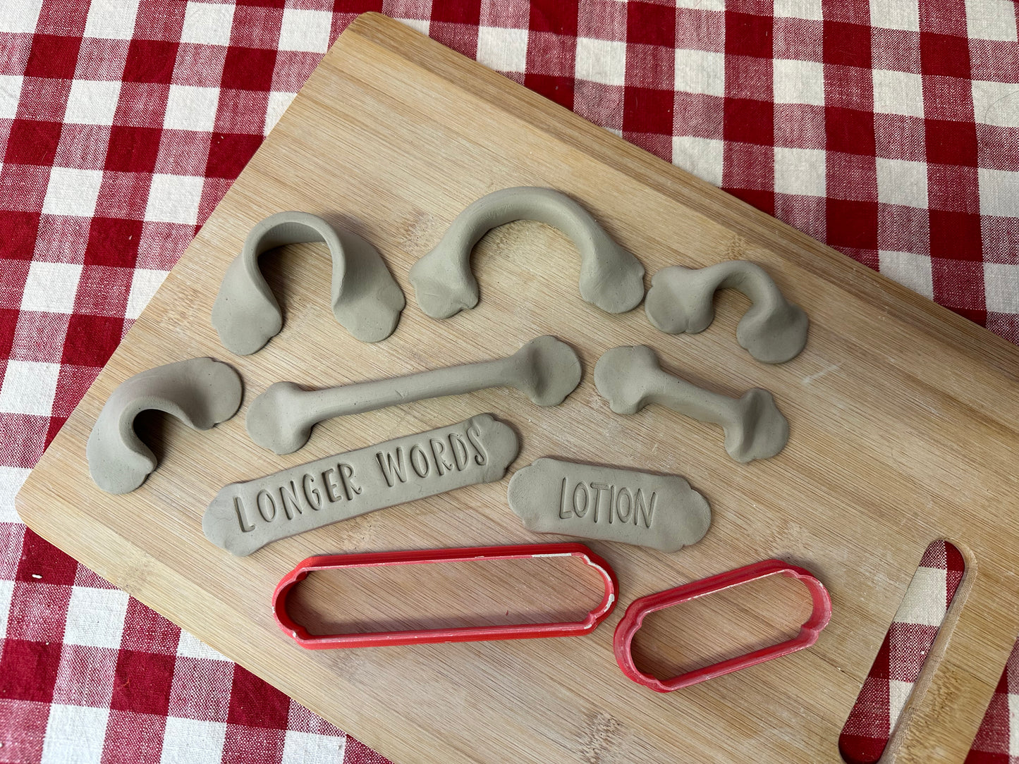 NEW Plaque Cutter longer Designs, handle template - Plastic 3D Printed, set or each