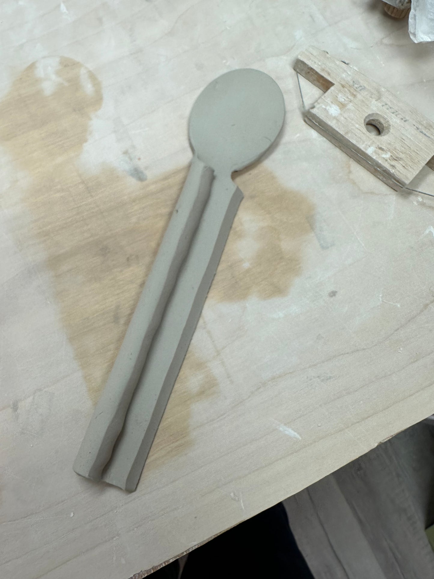 Spoon Clay Cutter, Rolled handle design - Template, Plastic 3D Printed, 2 sizes, Set or Each
