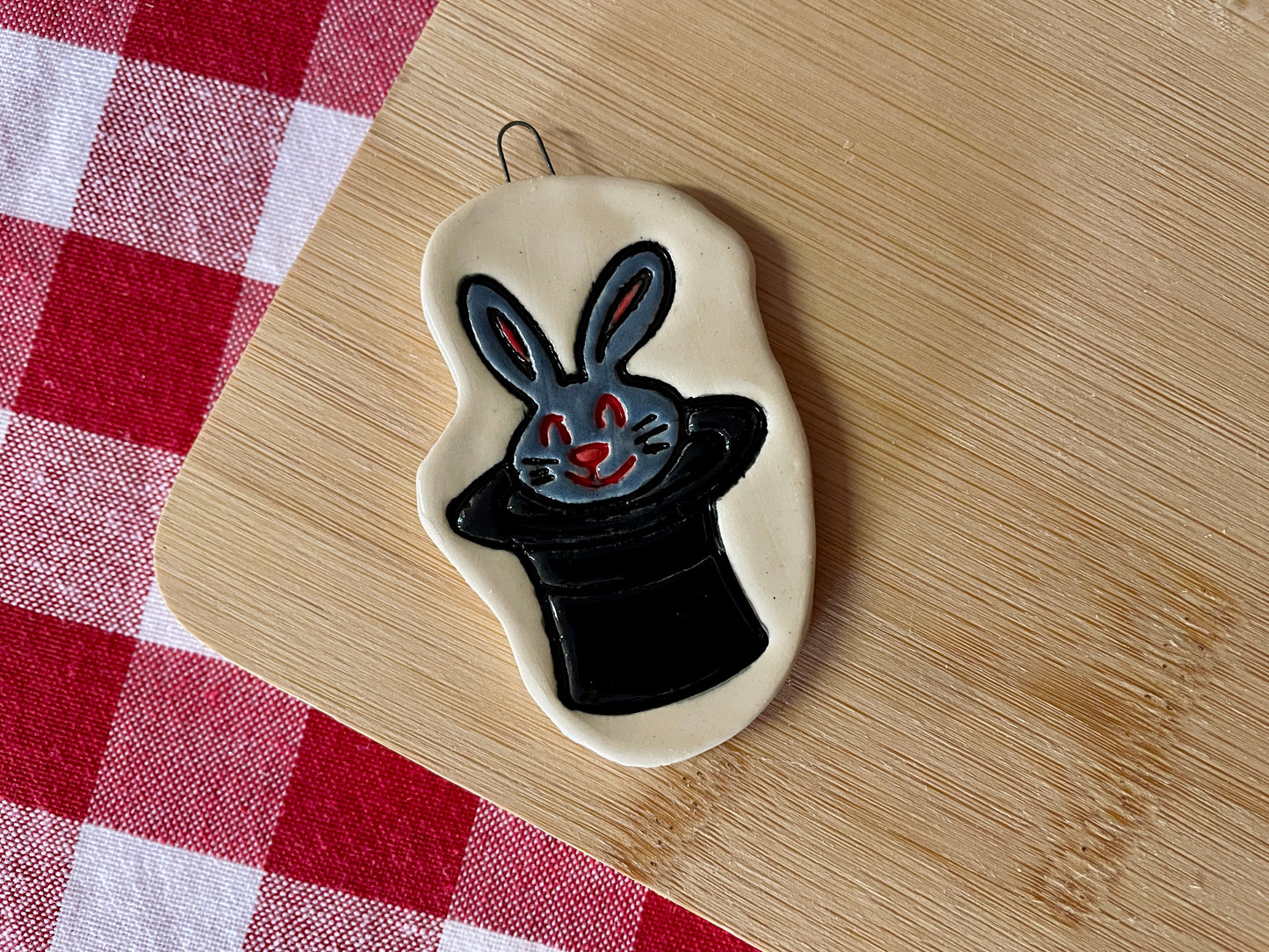 Magic Rabbit in a hat - Pottery Stamp - June 2025 - Circus Themed Mystery Box, multiple sizes available