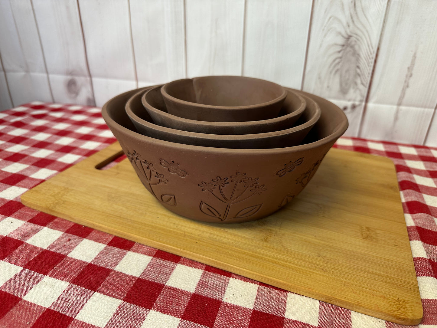 Nesting Bowls Template Clay Cutter, 3.75" tall - NEW sizes Set of 5 bowls or each - plastic 3D printed