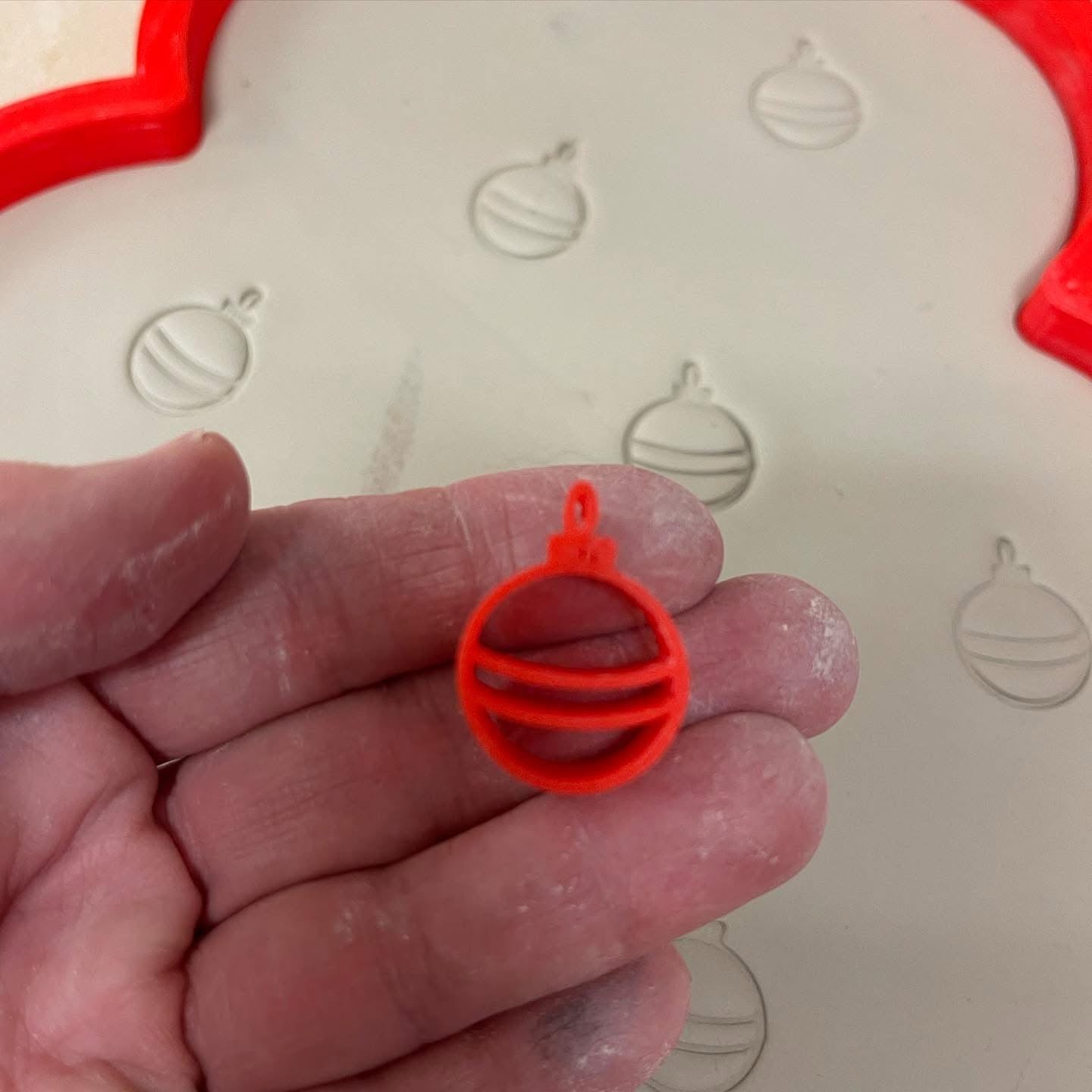 Mini Ornament Pottery Stamp - November 2022 stamp of the month, plastic 3D printed, multiple sizes