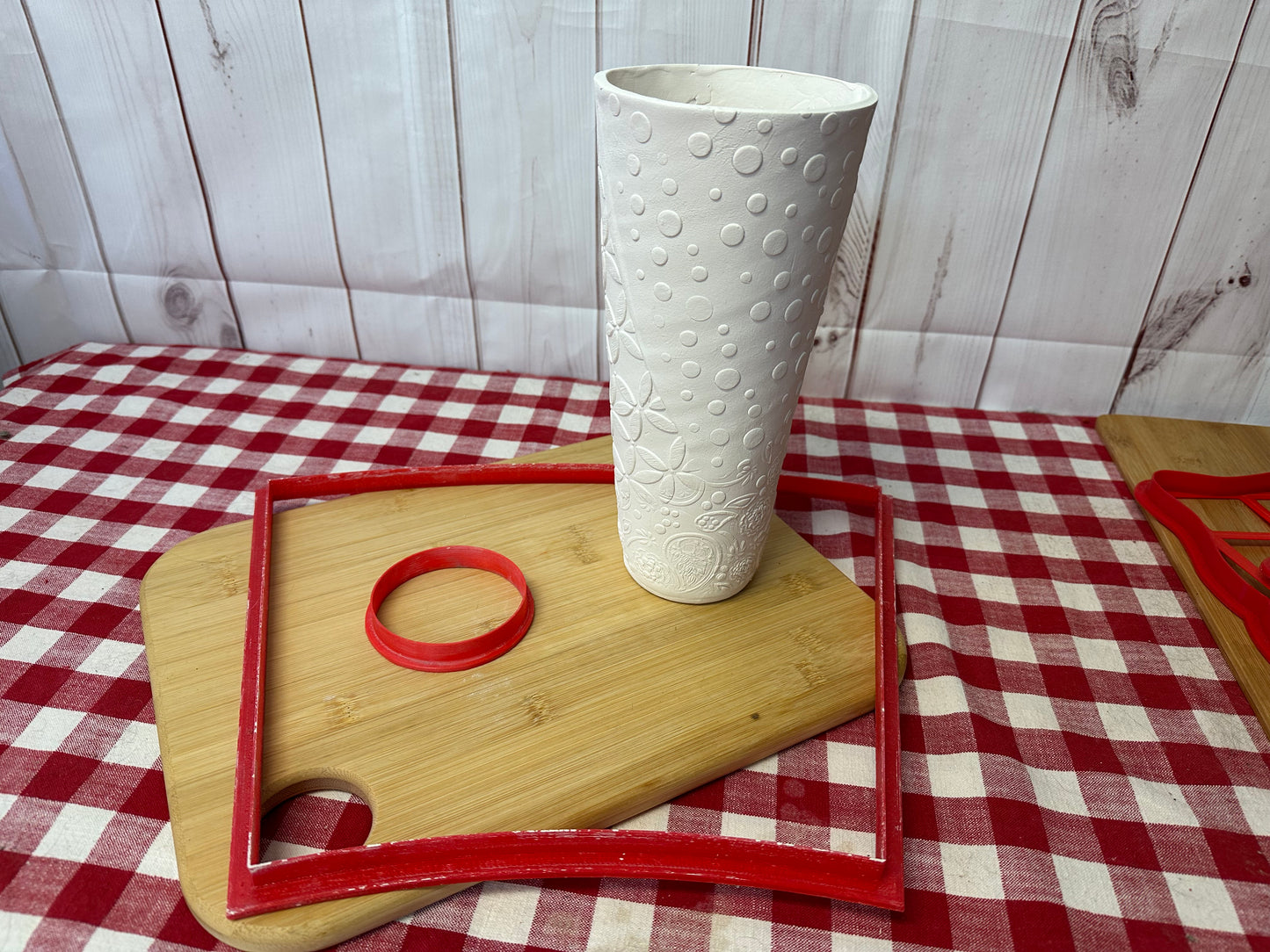 Vase Extra Tall Template Clay Cutter - cone 3" Base x 10.5" Tall x 4.75" top