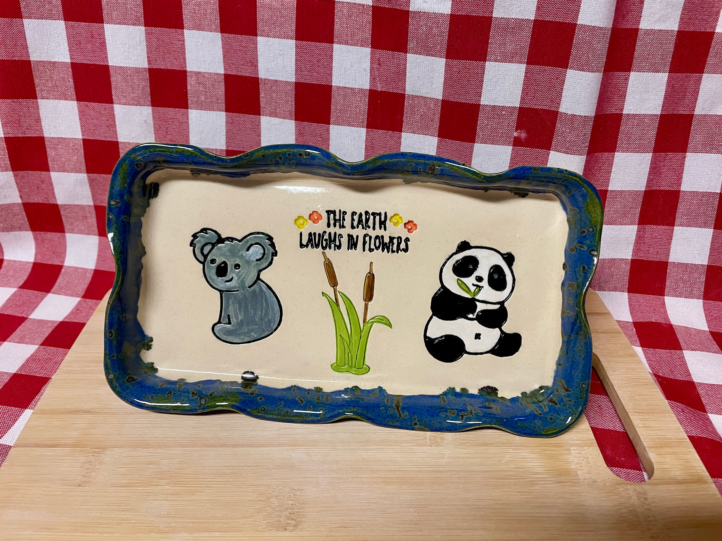 Panda Pottery Stamp - Earth themed March 2025 Mystery Box, multiple sizes available