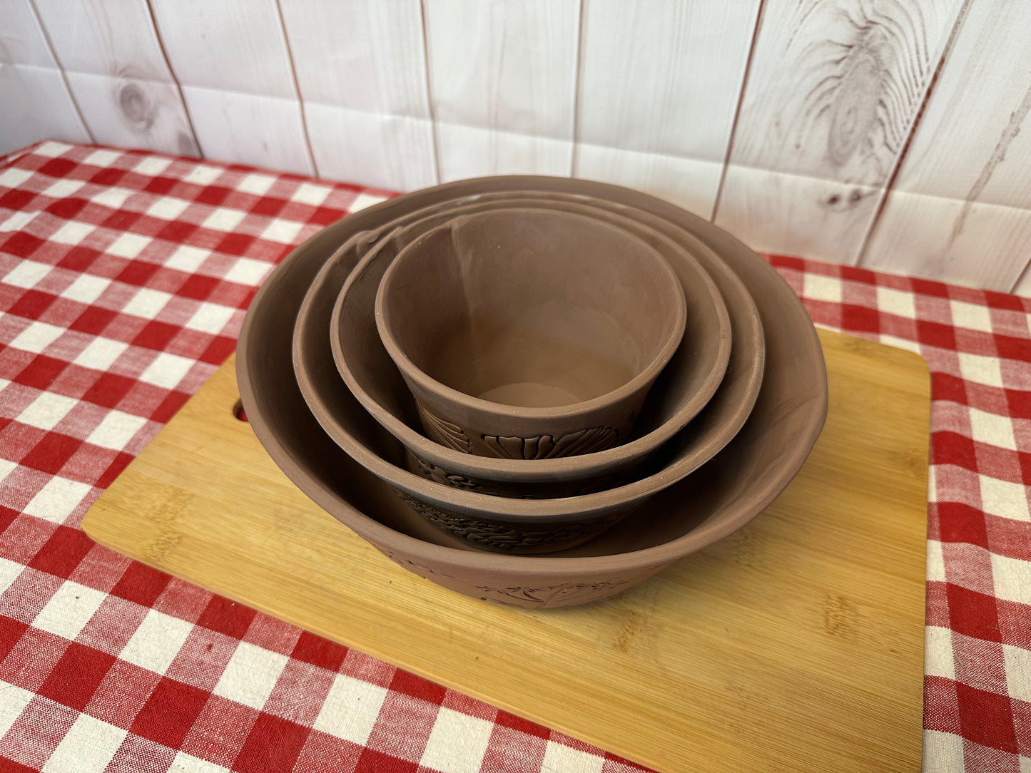 Nesting Bowls Template Clay Cutter, 3.75" tall - NEW sizes Set of 5 bowls or each - plastic 3D printed