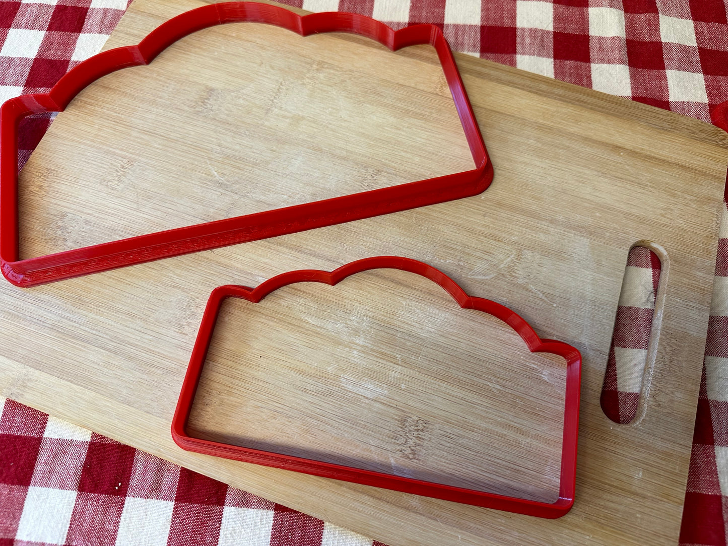 Sign Plaque Clay Cutter - Amanda Neal Collaboration, plastic 3D printed, pottery tool, multiple sizes