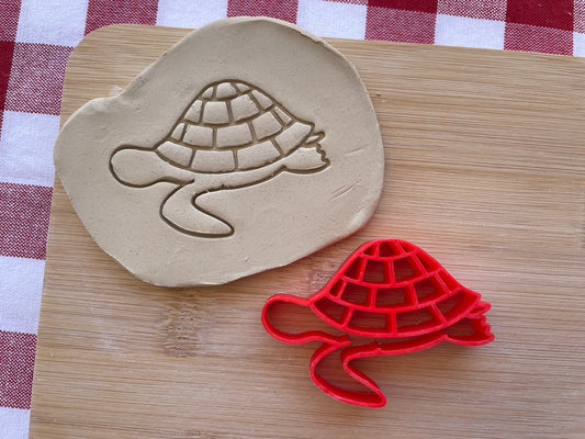 Turtle Pottery Stamp - Earth themed March 2025 Mystery Box, multiple sizes available