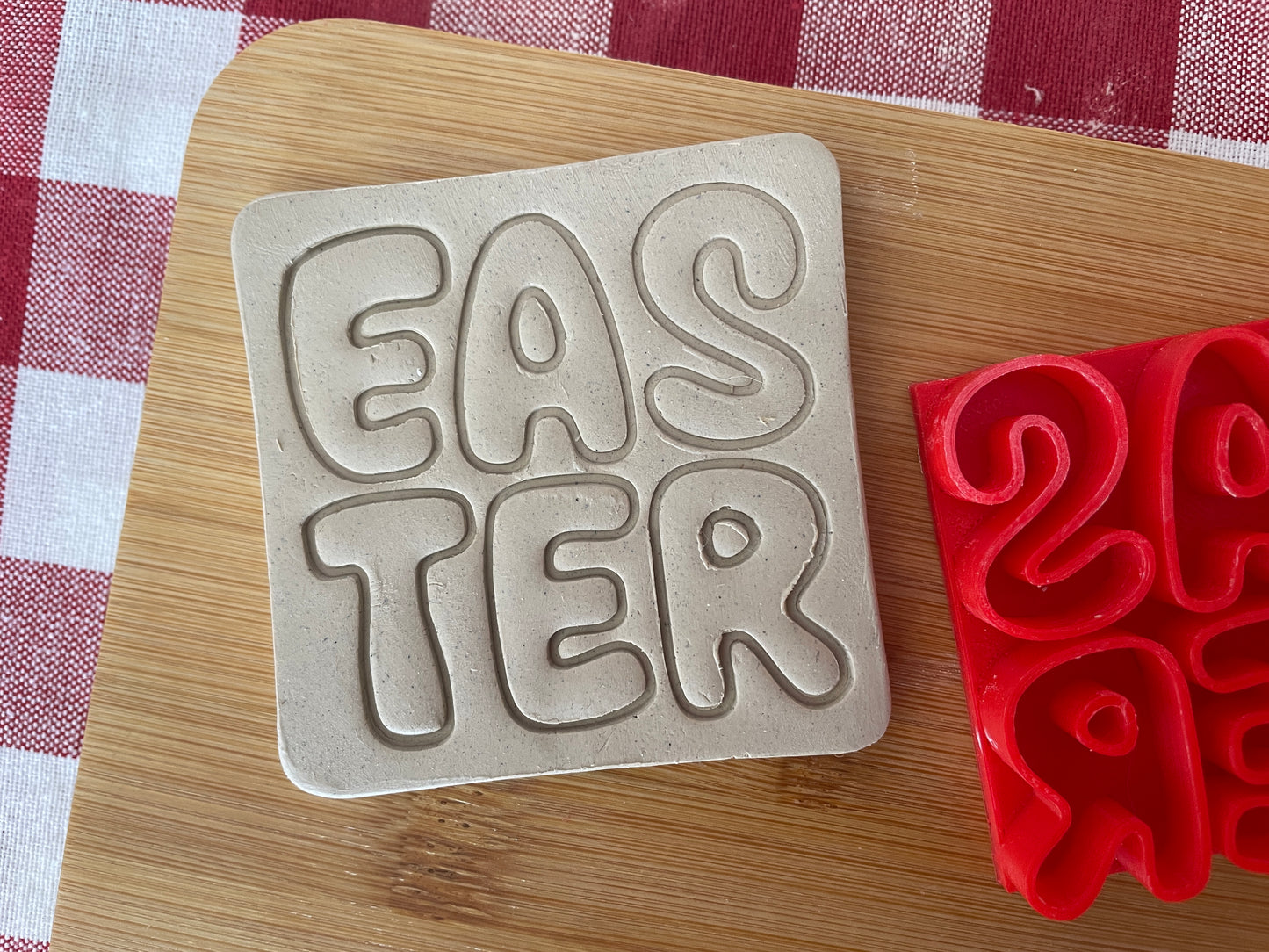 "EASTER" - Word Pottery Stamp - February 2026 - Easter Themed Mystery Box, multiple sizes available