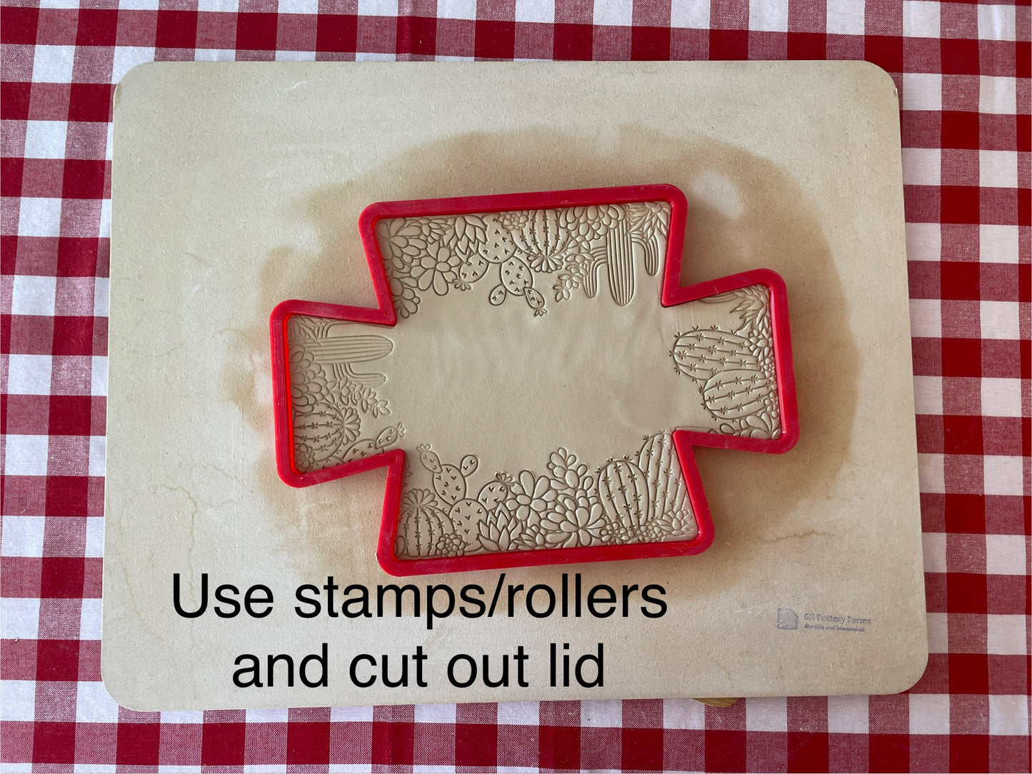 Butter Dish *NEW* Template Kit Clay Cutters, w/ Forming block and GR Pottery Wallie Form and Template - Lid and base, Set or each