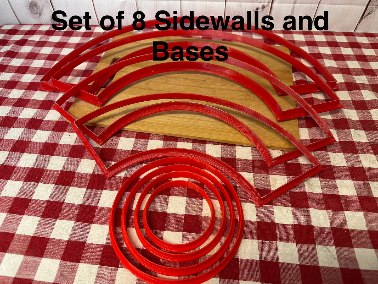 Nesting Bowls Template Clay Cutter, 3.75" tall - NEW sizes Set of 5 bowls or each - plastic 3D printed