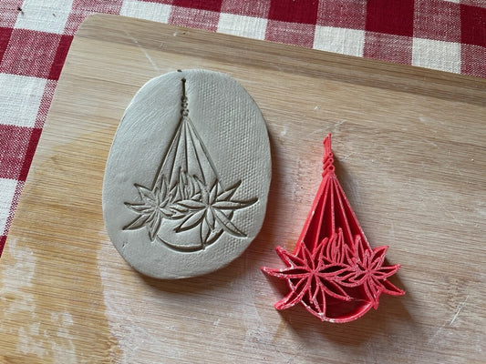Pottery Stamp, Hanging Plant #2 design -  multiple sizes available