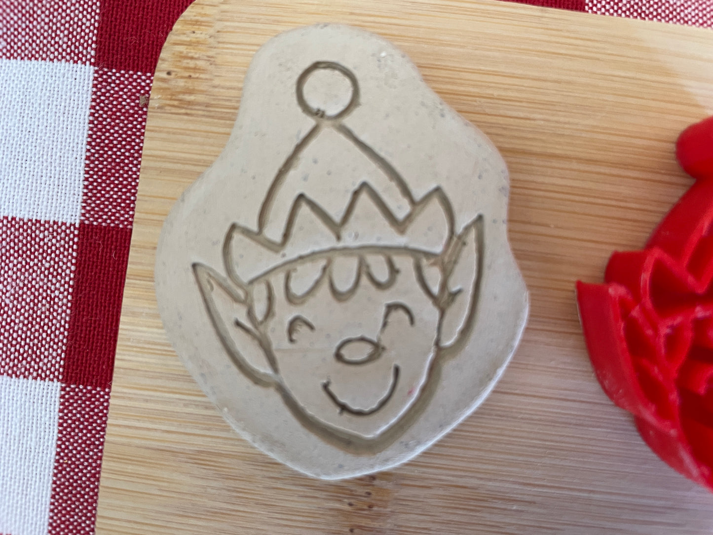 Elf - Pottery Stamp - July 2025 - Christmas in July Themed Mystery Box, multiple sizes available