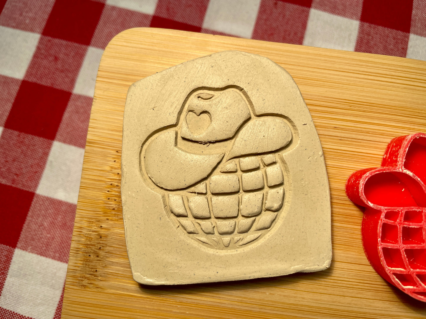 Cowboy Hat on Disco Ball Pottery Stamp - September 2025 - Country Western Themed Mystery Box, multiple sizes available