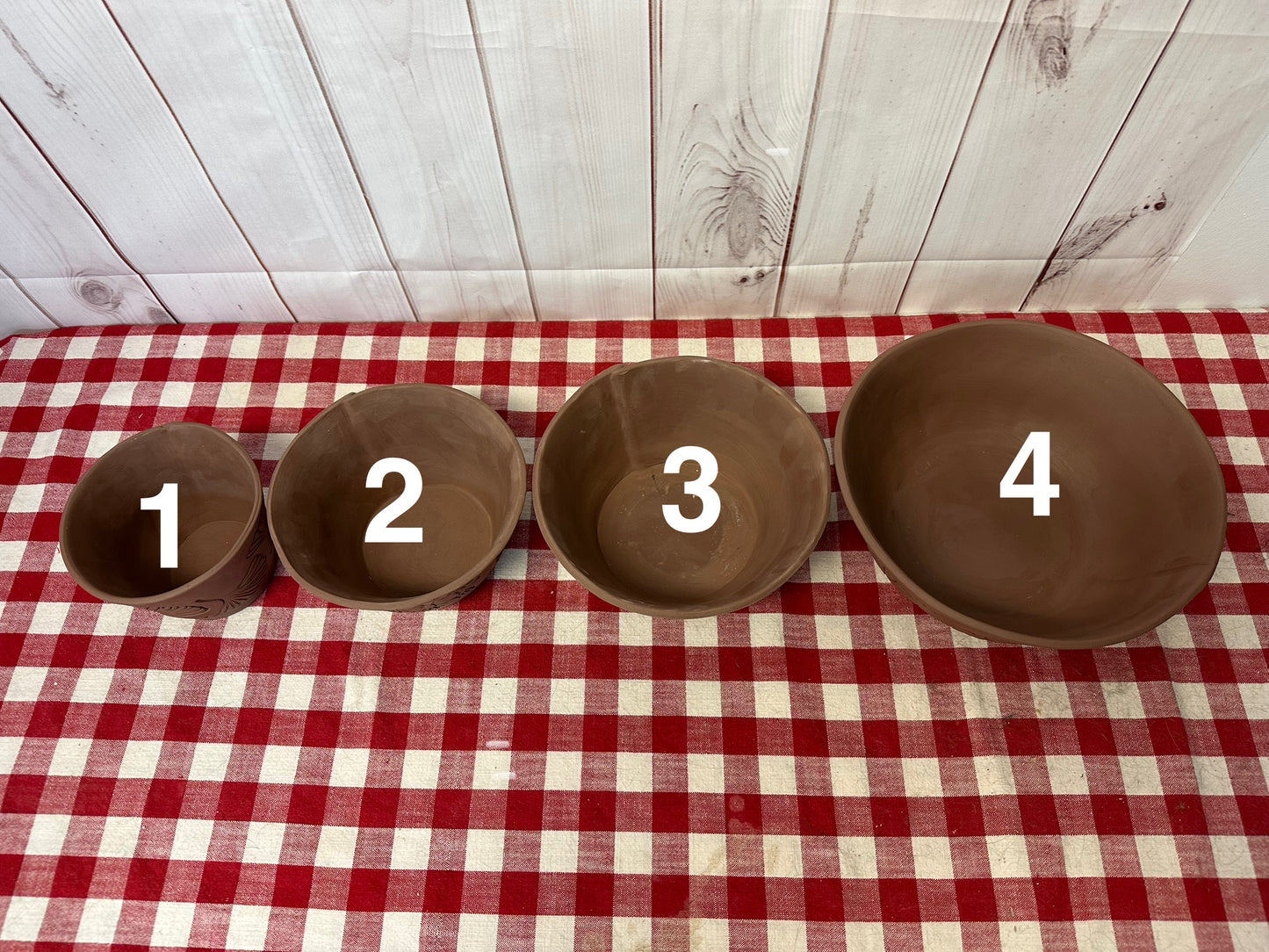 Nesting Bowls Template Clay Cutter, 3.75" tall - NEW sizes Set of 5 bowls or each - plastic 3D printed