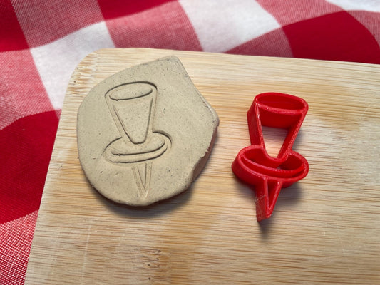 Tack Pottery Stamp -  November 2023 mystery box, multiple sizes available