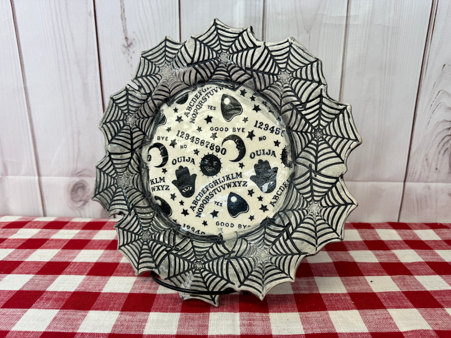 Pottery Stamp, Halloween Spider or Web design - multiple sizes