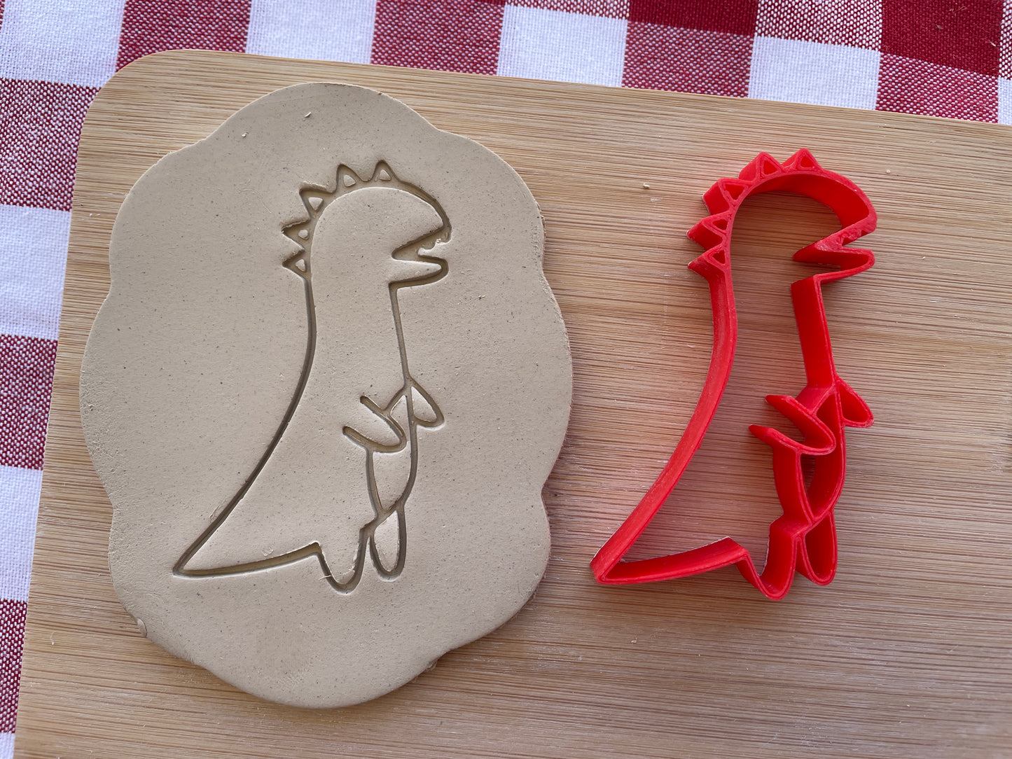 Dinosaur Pottery Stamp - Earth themed March 2025 Mystery Box, multiple sizes available